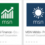 Microsoft publie sa suite d’applications MSN sur le Play Store