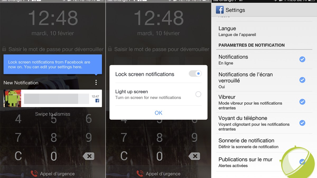Notifications Facebook