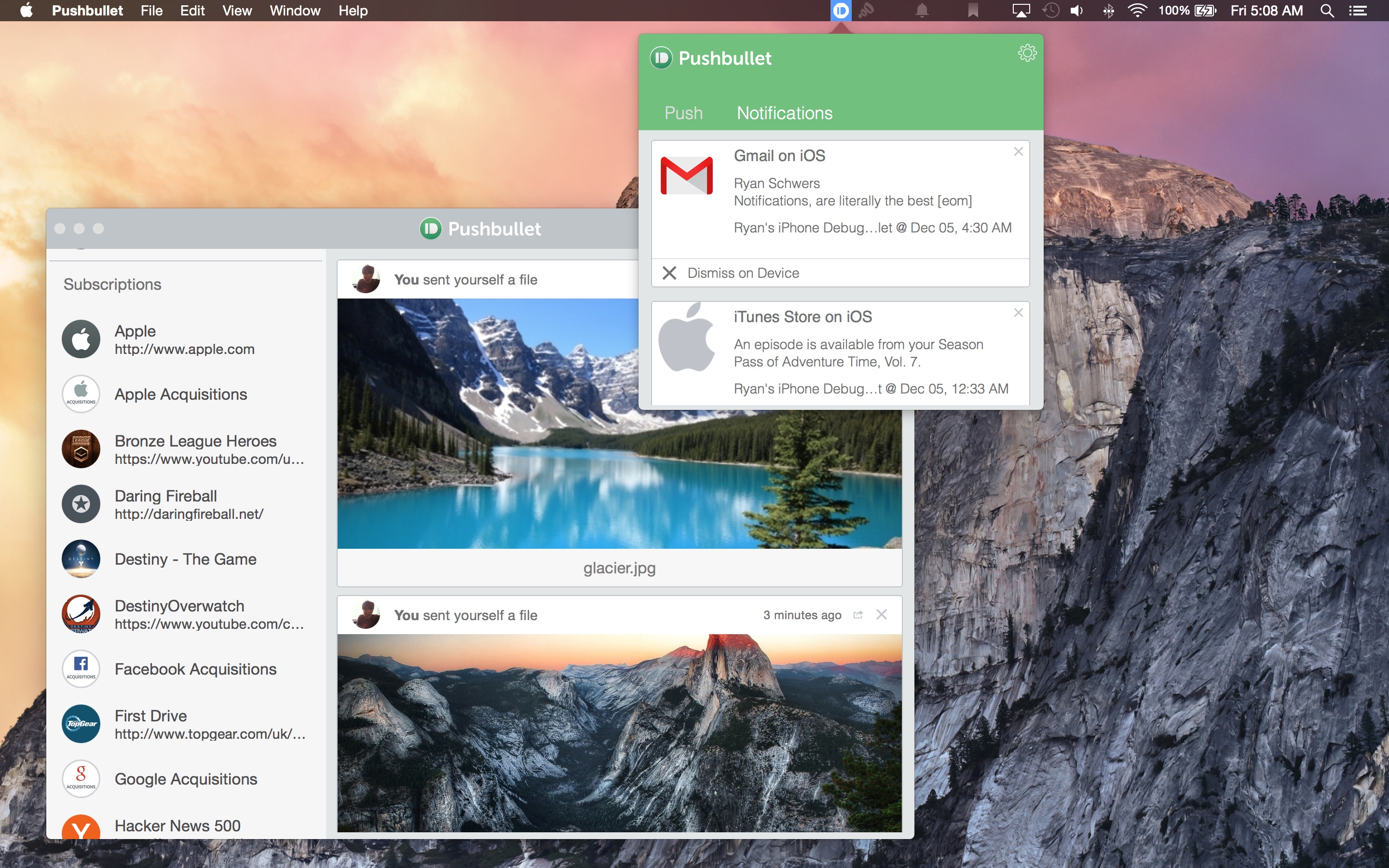 pushbullet mac