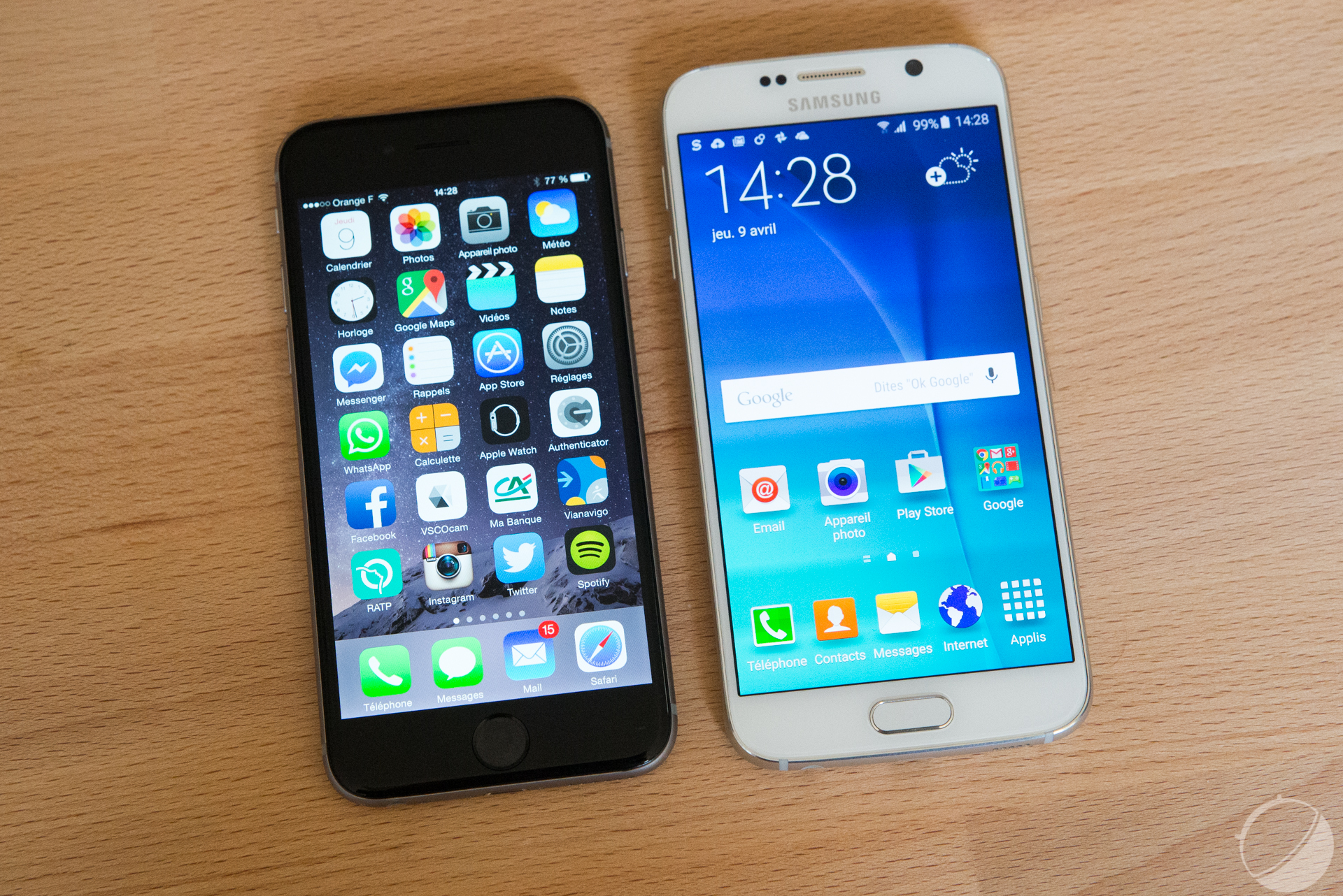 Apple iPhone 6 Samsung Galaxy S6-8