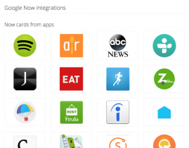 Google Now intègre 70 nouvelles applications