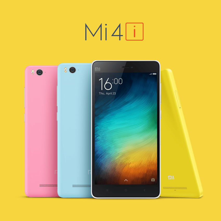 Xiaomi Mi4i couleurs