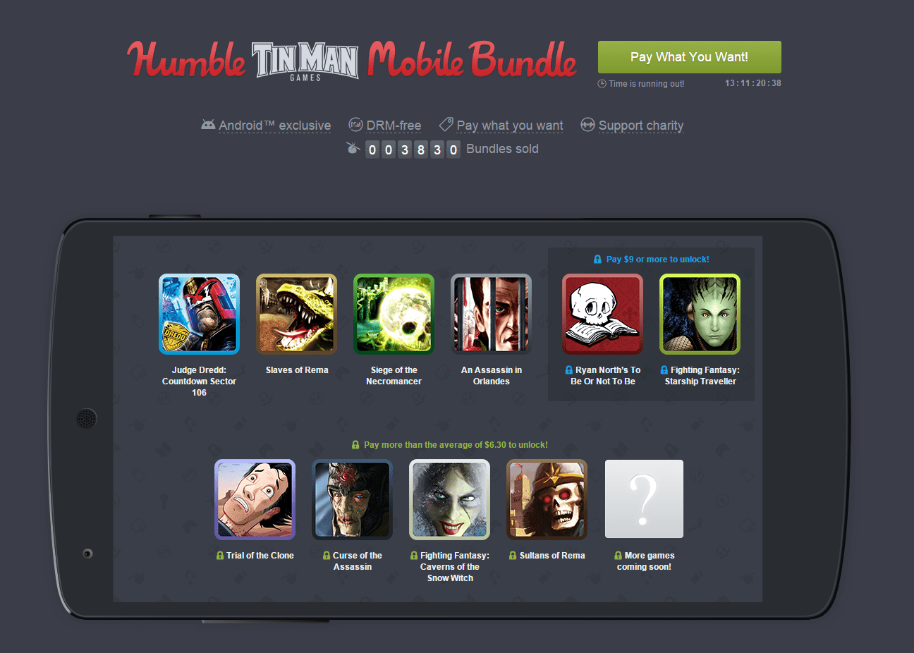 humble mobile bundle tin man games