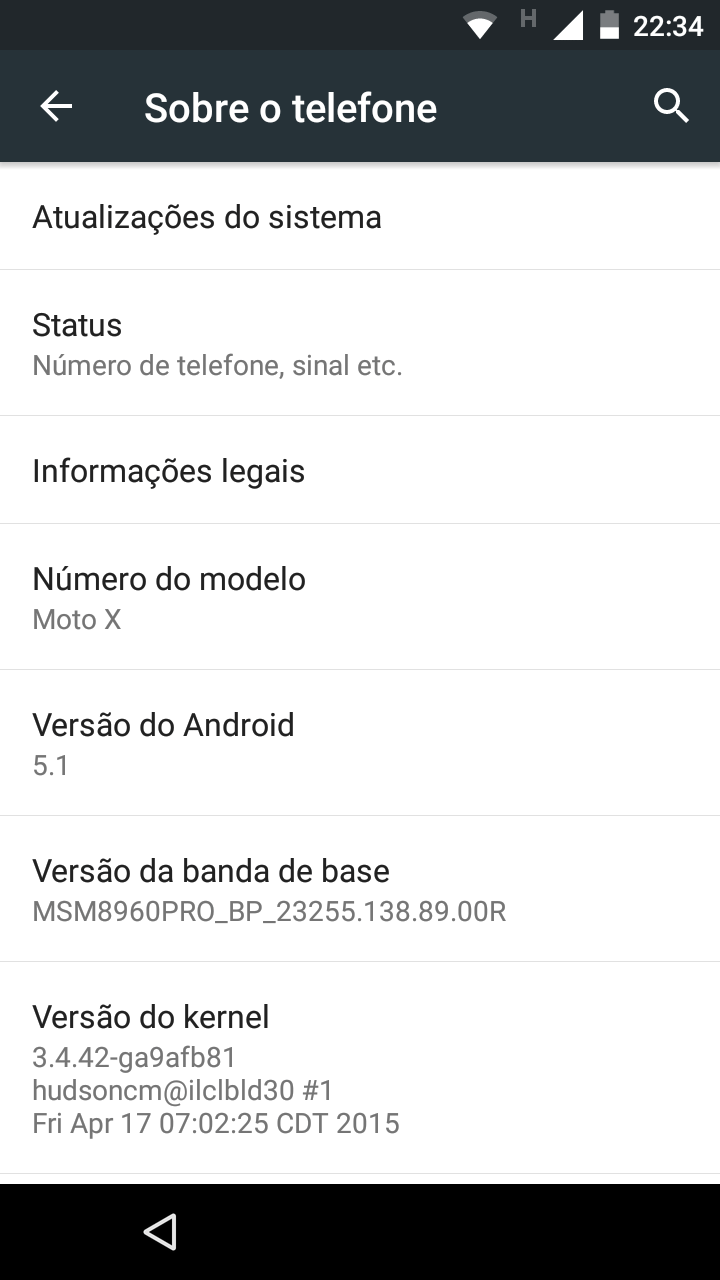 Moto X 2013 Android 5.1