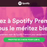 Bon plan : 3 mois d’abonnement premium à Spotify pour 0,99 euro