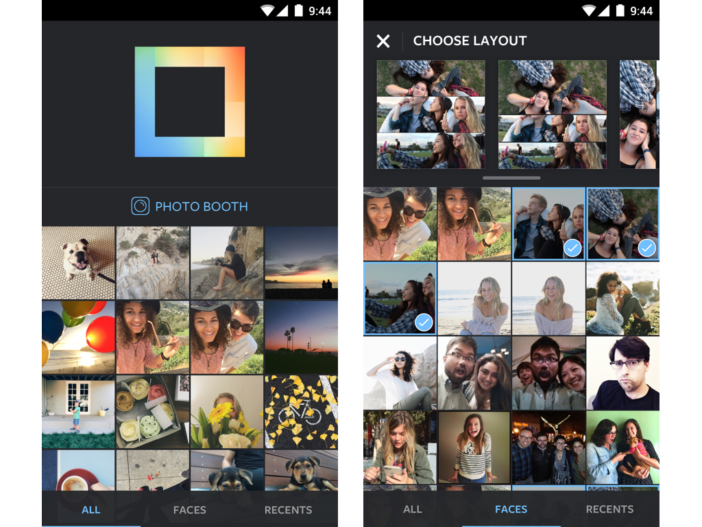 Instagram lance Layout, le collage (carré) est enfin disponible sur Android
