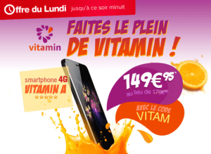 Bon plan : le smartphone Vitamin A est à 149,95 euros