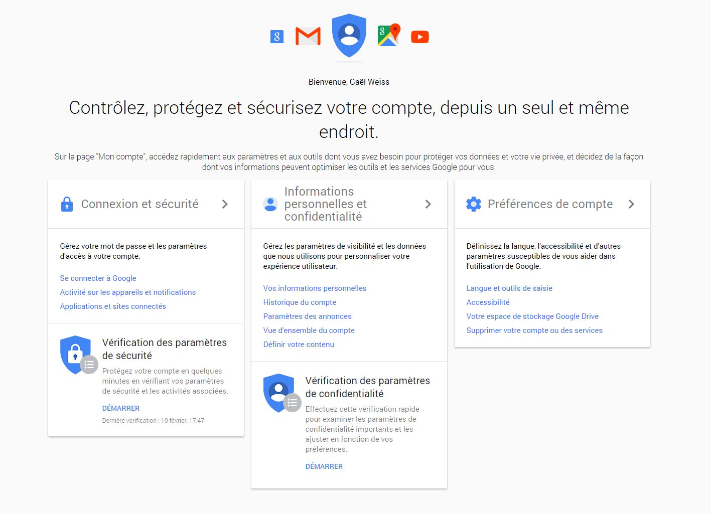 Mon compte google