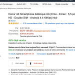 Bon plan : Honor 4X à 119 euros au lieu de 199 euros