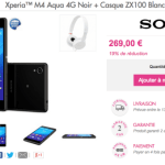 Bon plan : Le Sony Xperia M4 Aqua est à 260 euros
