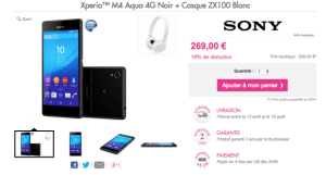 Bon plan : Le Sony Xperia M4 Aqua est à 260 euros