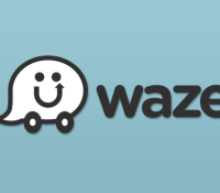 L'un des premiers logos de Waze