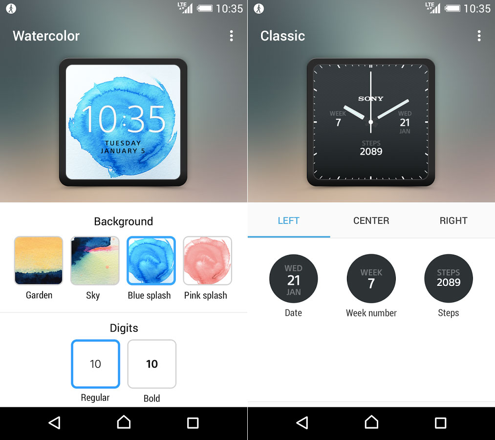 Sony SmartWatch 3 app