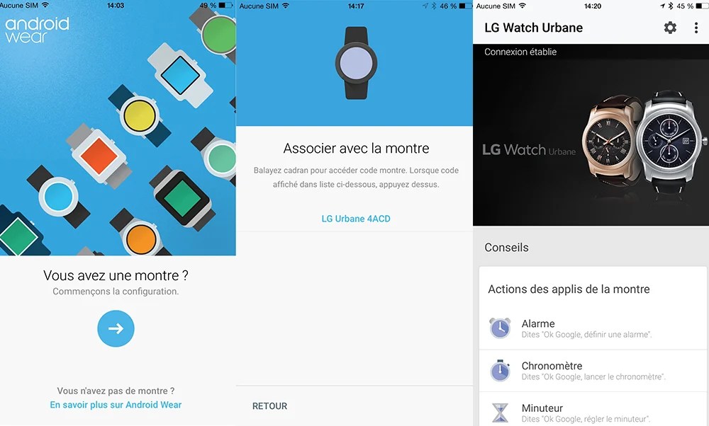 Tuto : Comment coupler une montre Android Wear à un iPhone
