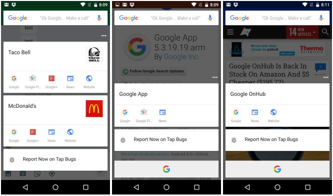 Google Now On Tap