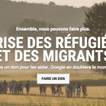 Google lance un appel aux dons de 10 millions d’euros pour les réfugiés et les migrants