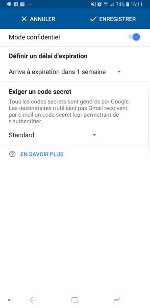 Gmail autodestruction