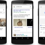 Google Search et Google Now ont également droit à un nouveau design