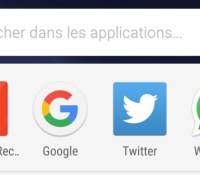 rechercher dans les applications