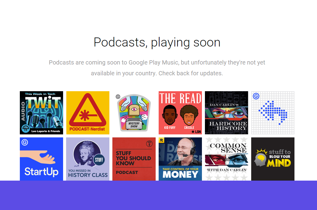 podcast google play musique