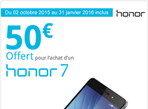 Bon plan : Honor 7 à 279 euros au lieu de 349 euros chez Darty