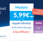 Prixtel lance sa promo de Noël : le forfait Modulo 6 Go à 5,99 euros par mois Prixtel lance sa promo de Noël : le forfait Modulo 6 Go à 5,99 euros par mois