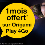 Forfait Origami Play 4 Go : un mois offert et 2 Go de data en plus pendant 6 mois