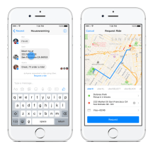 Commander un Uber sur Facebook Messenger, ce sera bientôt possible