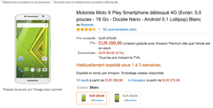 Bon plan : Le Motorola X Play à 250 euros, au lieu de 350 euros