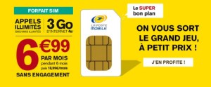 La Poste Mobile lance un forfait mobile 3 Go à 6,99 euros par mois