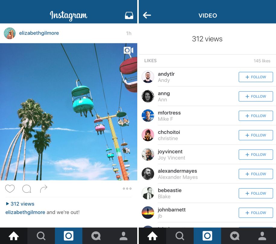 instagram compteur vues