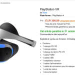 Le Playstation VR est disponible en pré-commande sur Amazon
