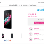 🔥 Bon plan : l’Alcatel Idol 3 (5.5) à 139 euros, une opportunité intéressante 🔥 Bon plan : l’Alcatel Idol 3 (5.5) à 139 euros, une opportunité intéressante