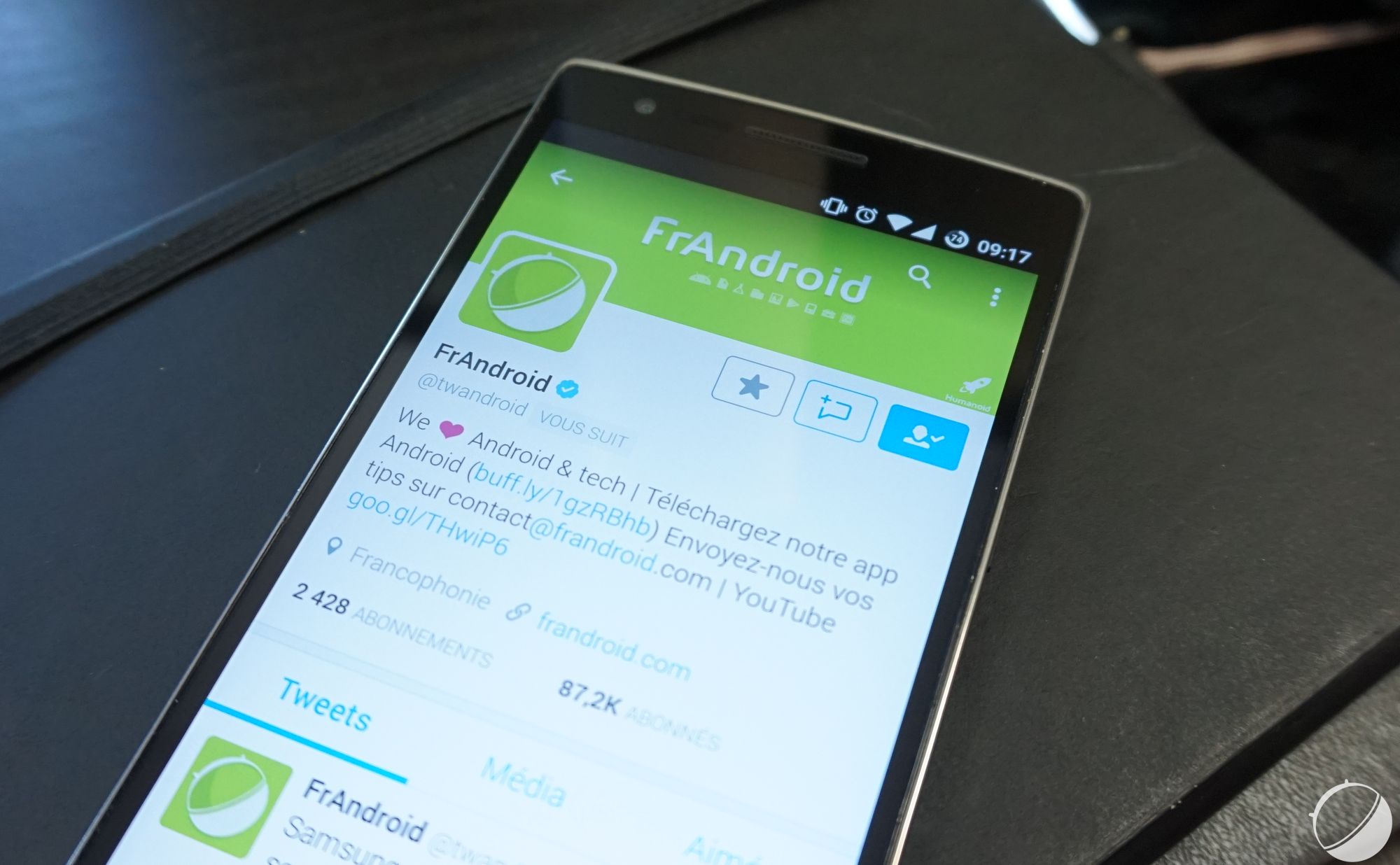 twitter compte certifie frandroid