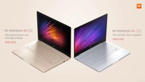 Xiaomi Mi Notebook Air : deux ordinateurs portables aux allures de MacBook Air et de Surface Book