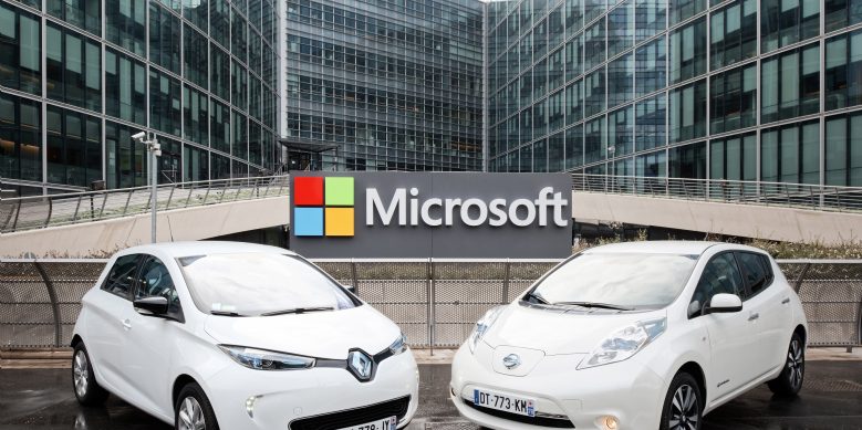 microsoft-nissan-renault-voitures-connectees