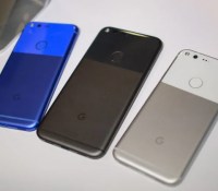 Les trois modèles des premiers Google Pixel.