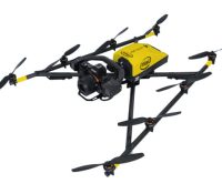 Intel Corporation on Oct. 11, 2016, announced the Intel Falcon 8+, an advanced drone with full electronic system redundancy that is designed with safety, ease, performance and precision for the North American markets. The Intel Falcon 8+ is outfitted for industrial inspection, surveying and mapping geared towards professionals and experts. (Credit: Intel Corporation)