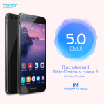 Honor 8 : la bêta d’EMUI 5.0 sous Android 7.0 Nougat arrive en France