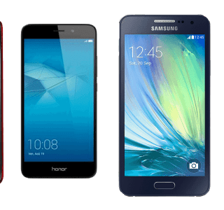 Quel smartphone choisir :  Honor 5C, Galaxy A3 (2016), Asus Zenfone 2 Laser et Lenovo Moto G4