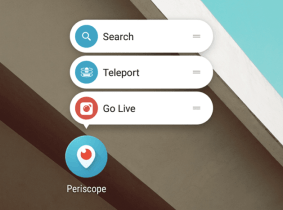 Periscope 1.8.1 ajoute de nouveaux raccourcis et options de diffusion sous Android 7.1