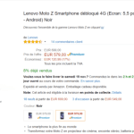 Vente flash : le Lenovo Moto Z est à 579 euros au lieu de 699 euros