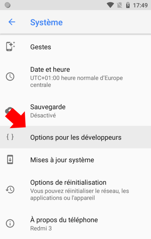 Android 81 Options de développeurs développement tuto 2