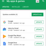 Le Play Store va enfin avoir son bouton « actualiser » pour les mises à jour