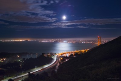Golden Gate Bridge, Nexus 6P et un logiciel créé par Florian Kainz (Google)