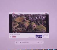 Le site de YouTube (2D) en réalité virtuelle