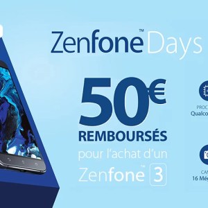 🔥 50 euros de réduction sur le Asus Zenfone 3 !