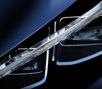 Le phare de la future Nissan Leaf