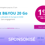 🔥 Bon plan : derniers jours pour l’offre B&You 20 Go à 1,99 euro/mois pendant 1 an