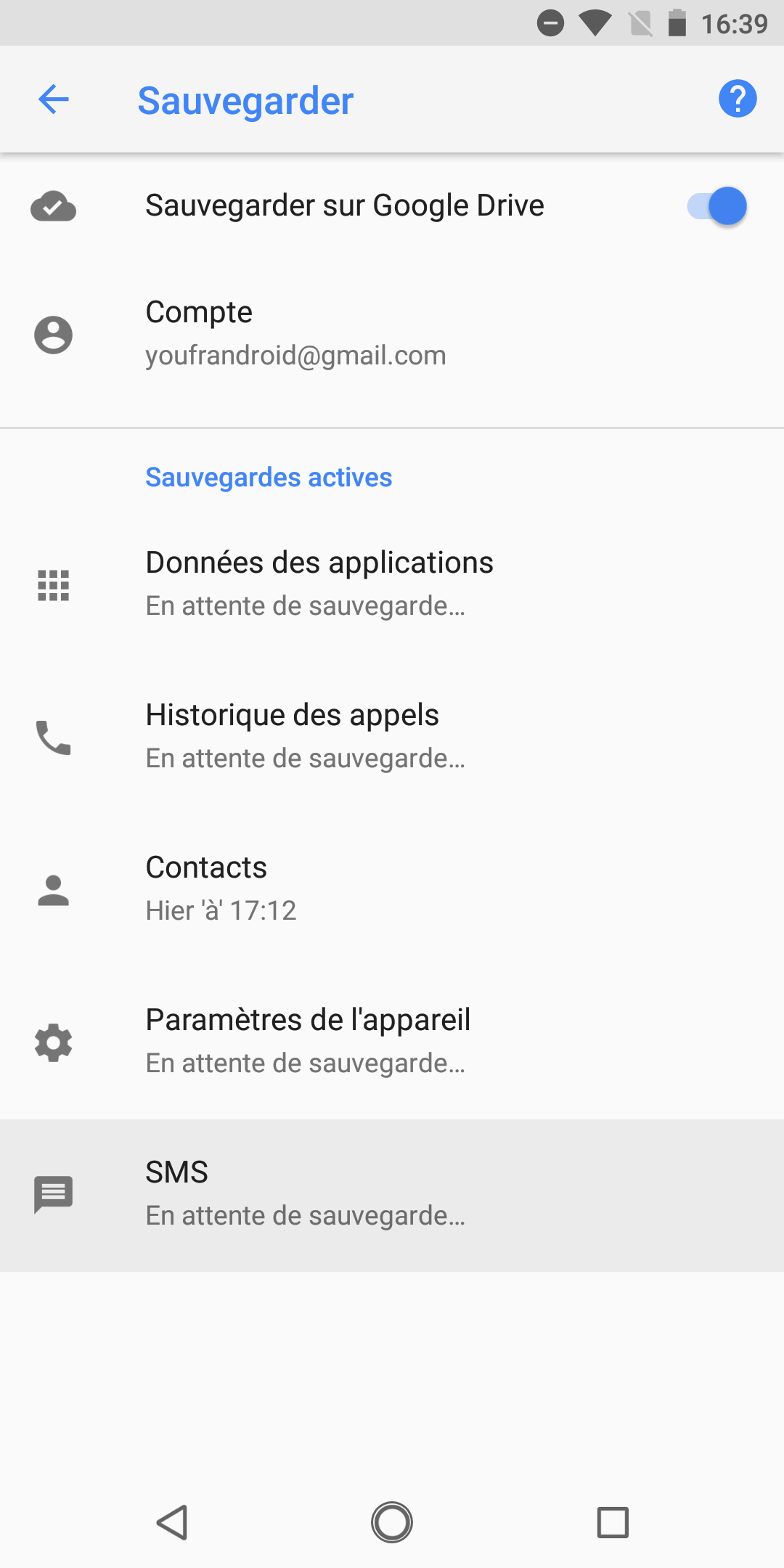 Android 8 sauvegarde SMS (1)